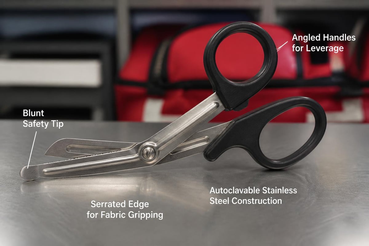 Medical scissors design features