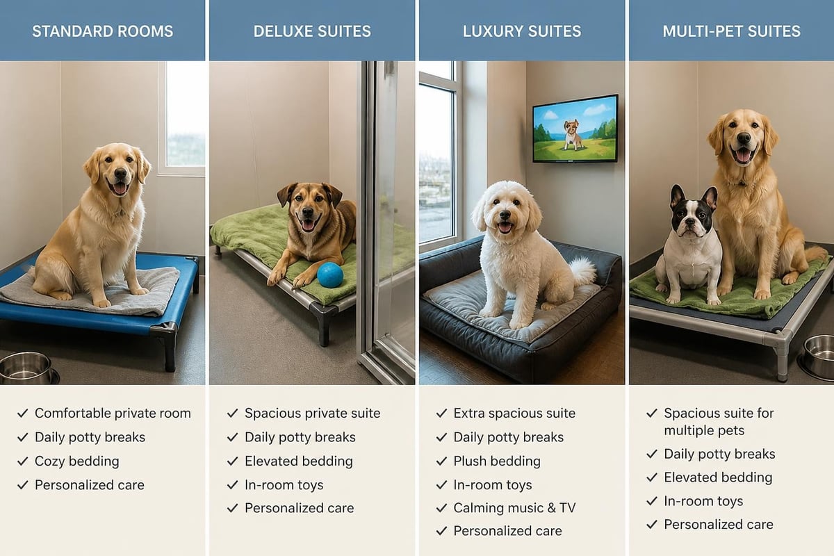 PetSmart boarding room types