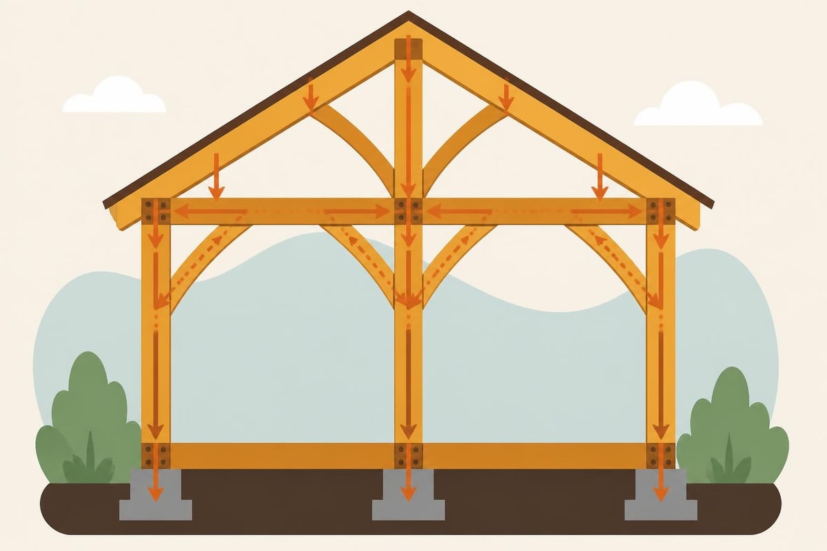 Timber frame structural system