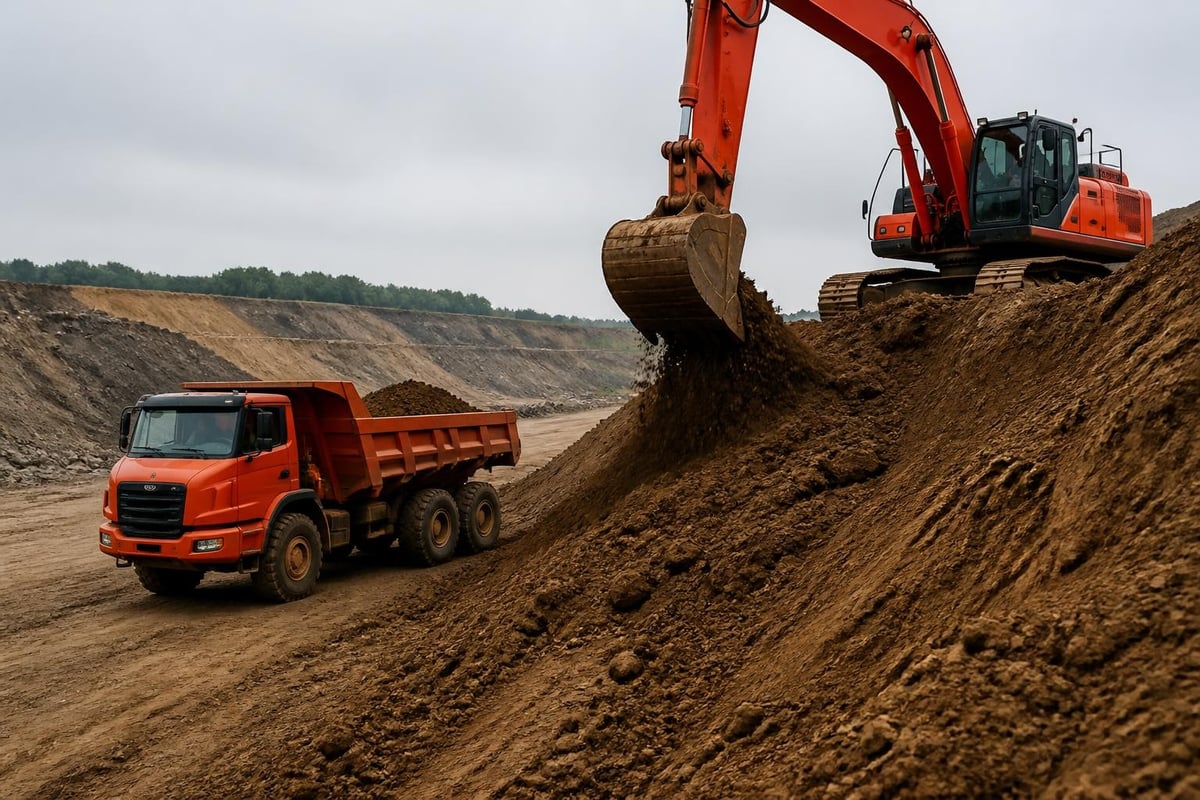 Cut and fill earthworks process
