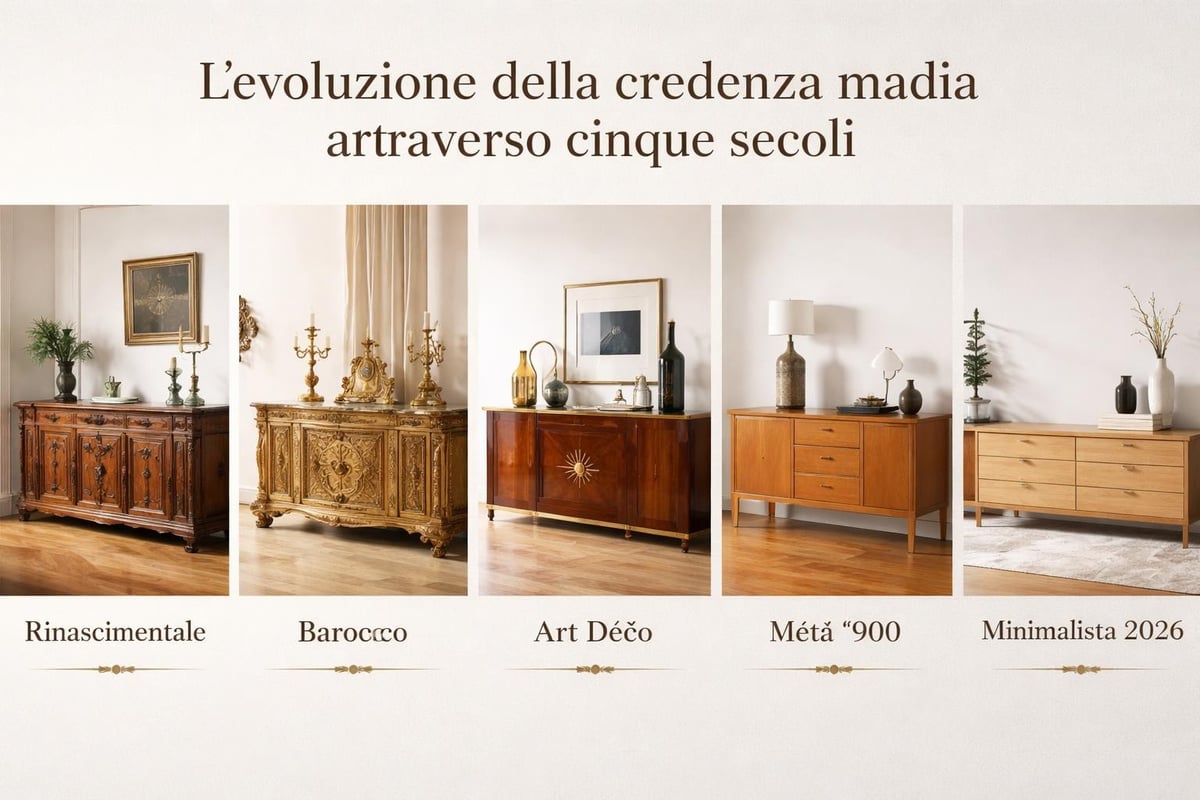 Evoluzione storica credenza madia