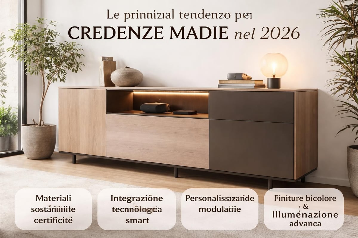 Tendenze design credenza madia 2026