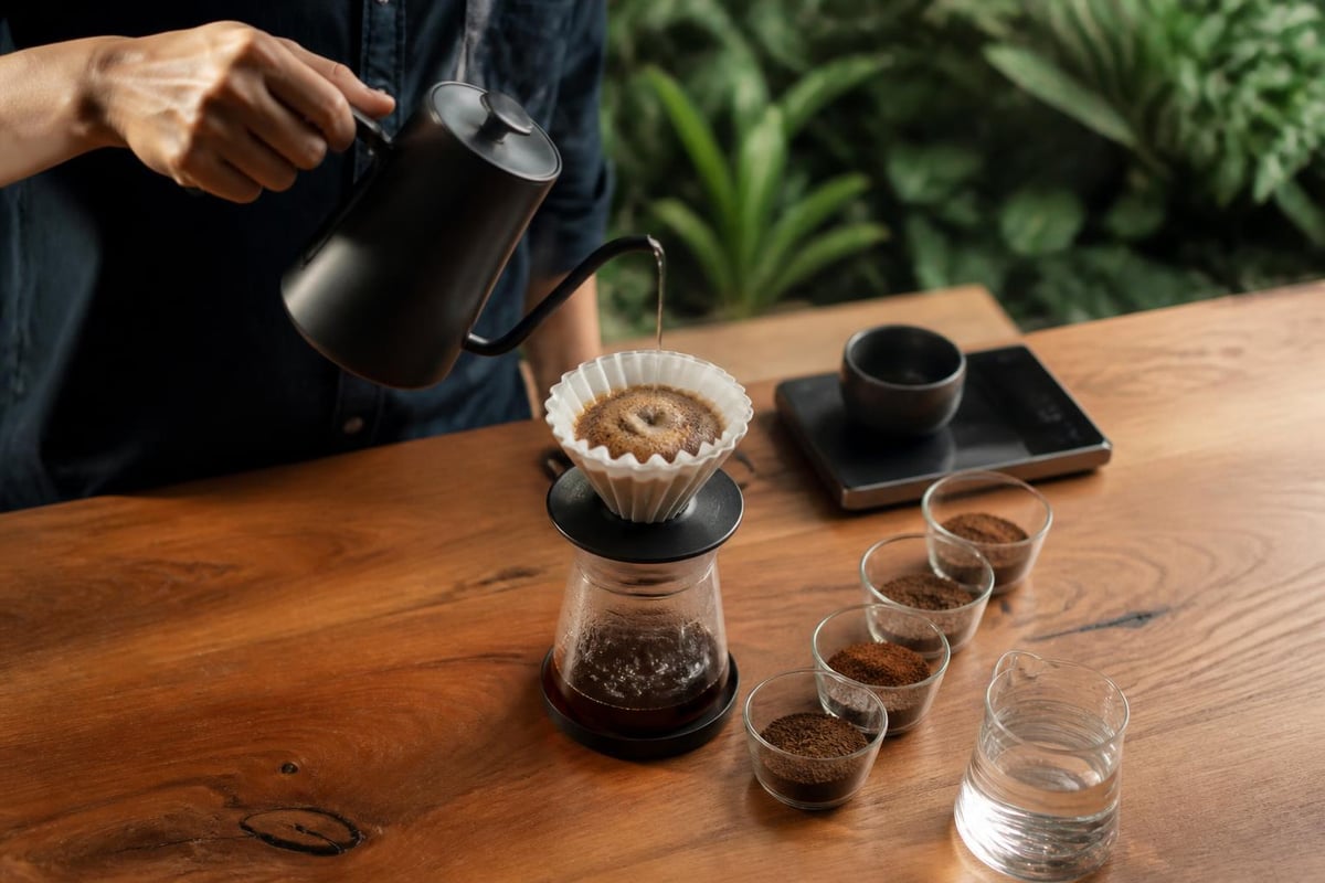 Pour over brewing variables
