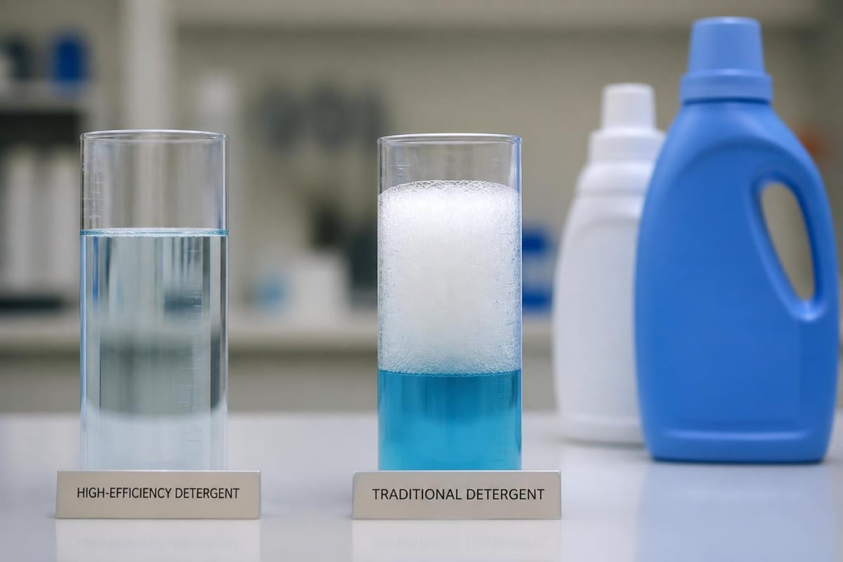 HE detergent chemistry comparison