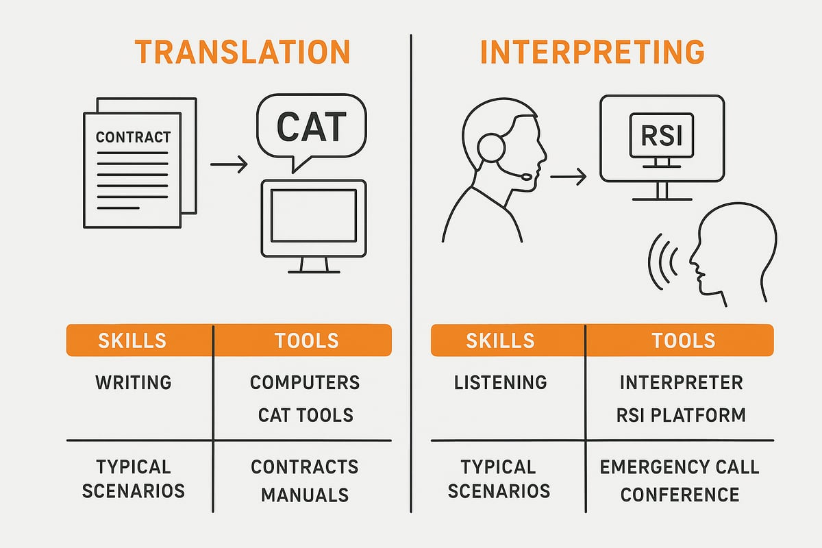 Core Functions: When to Use Translation vs. Interpreting