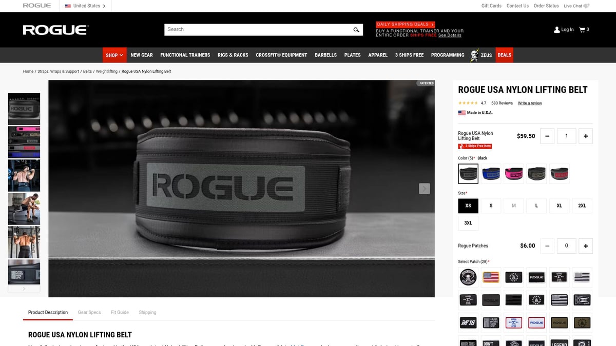 9 Best Weightlifting Belt for Women Picks in 2025 - Rogue USA Nylon Lifting Belt