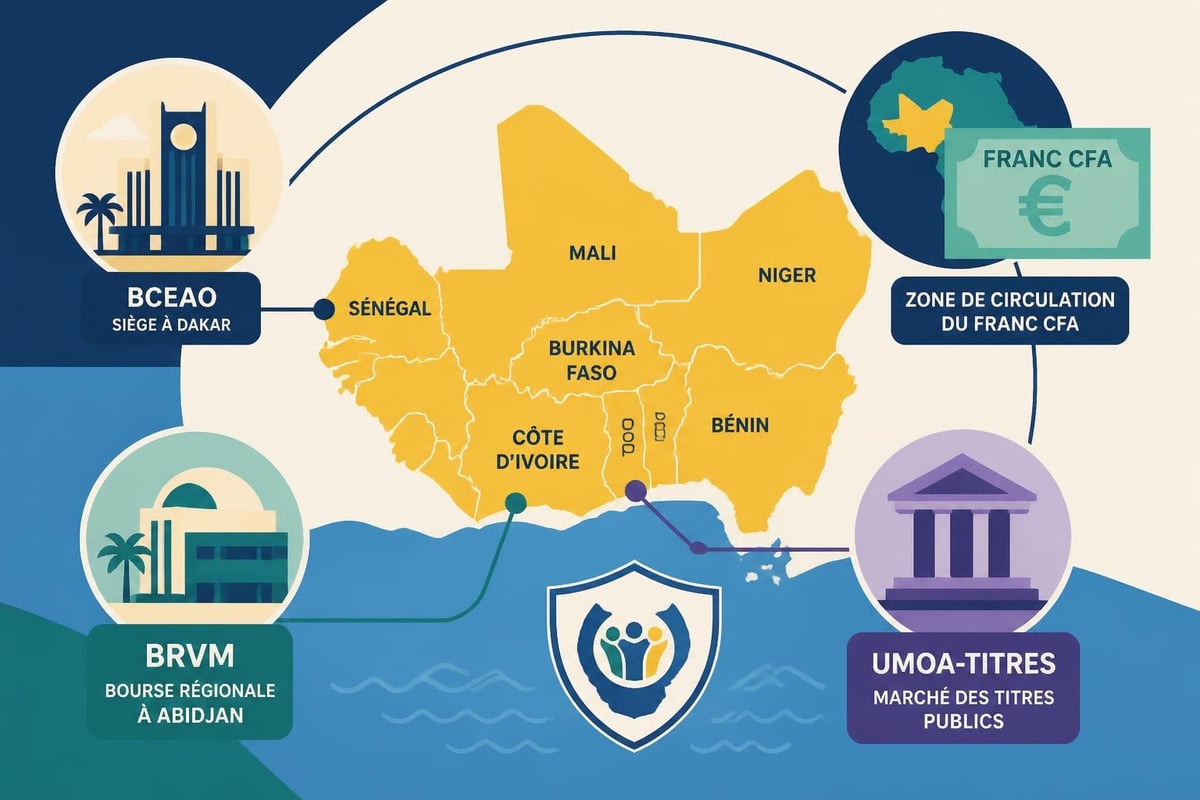 UEMOA monetary zone structure
