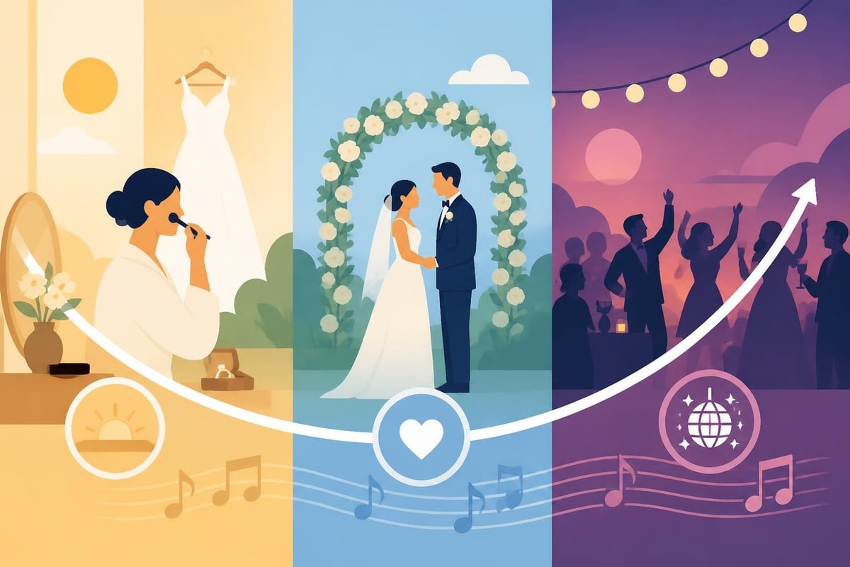 Wedding film emotional timeline