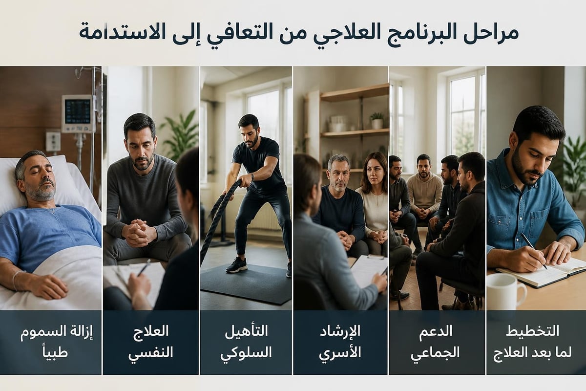 مراحل البرامج العلاجية