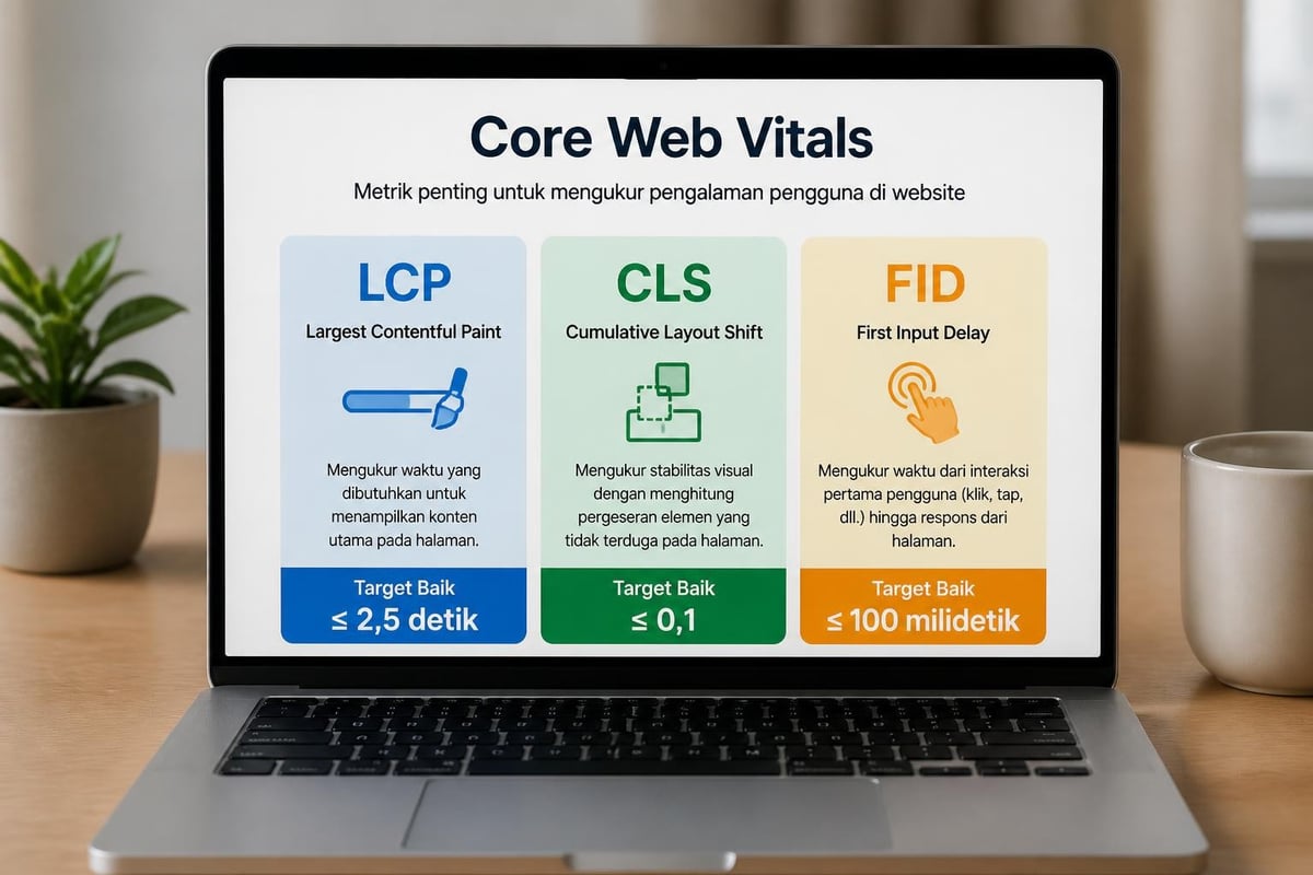 Core Web Vitals metrics visualization