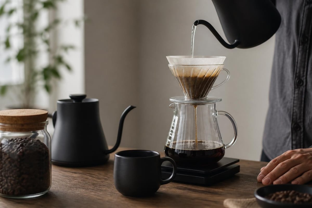 Coffee brewing ritual elements