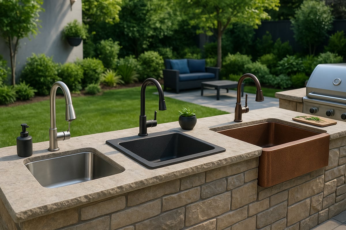 Types of Outdoor Barbecue Sinks: Materials, Styles, and Features