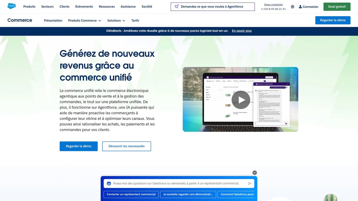 Top 8 Ecommerce CMS À Découvrir Absolument en 2025 - Salesforce Commerce Cloud