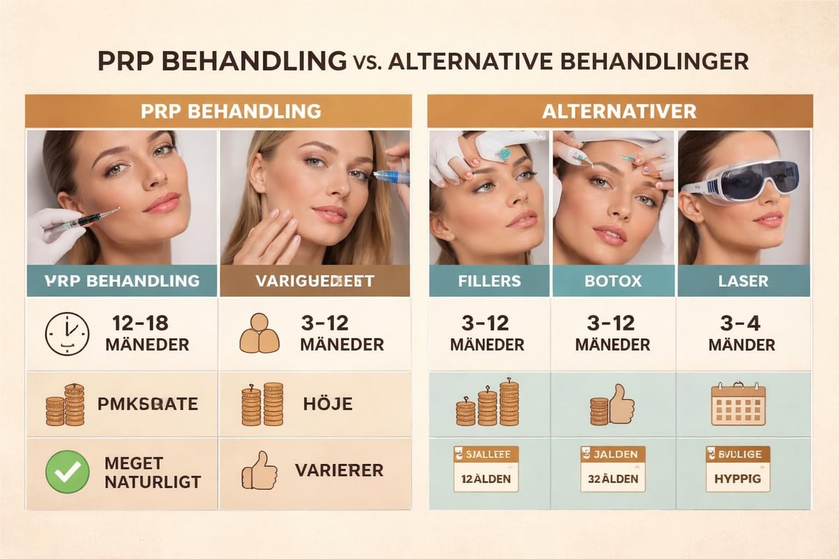 PRP vs andre behandlinger