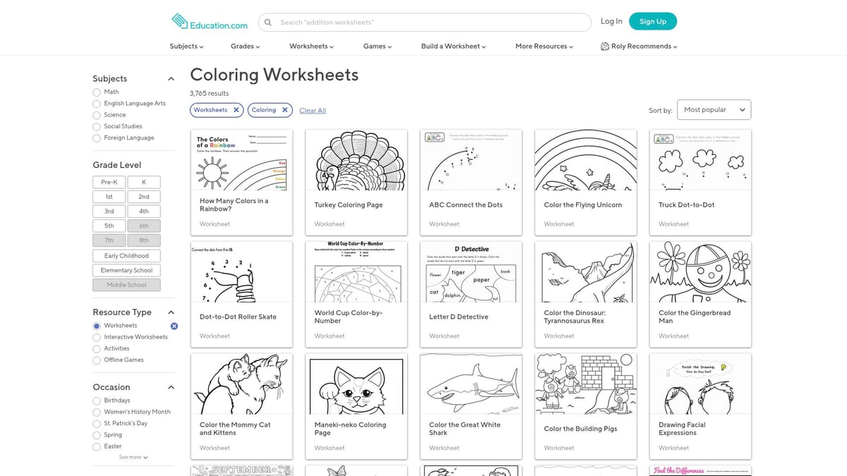 Top 10 Animals Coloring Printable Sheets for Kids 2026 - Education.com Animal Coloring Printables
