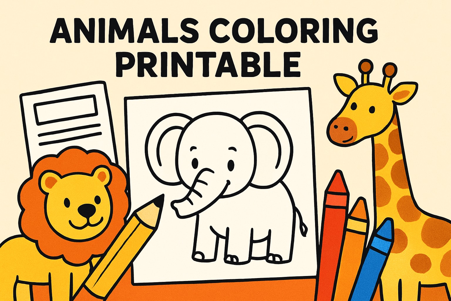 Top 10 Animals Coloring Printable Sheets for Kids 2026