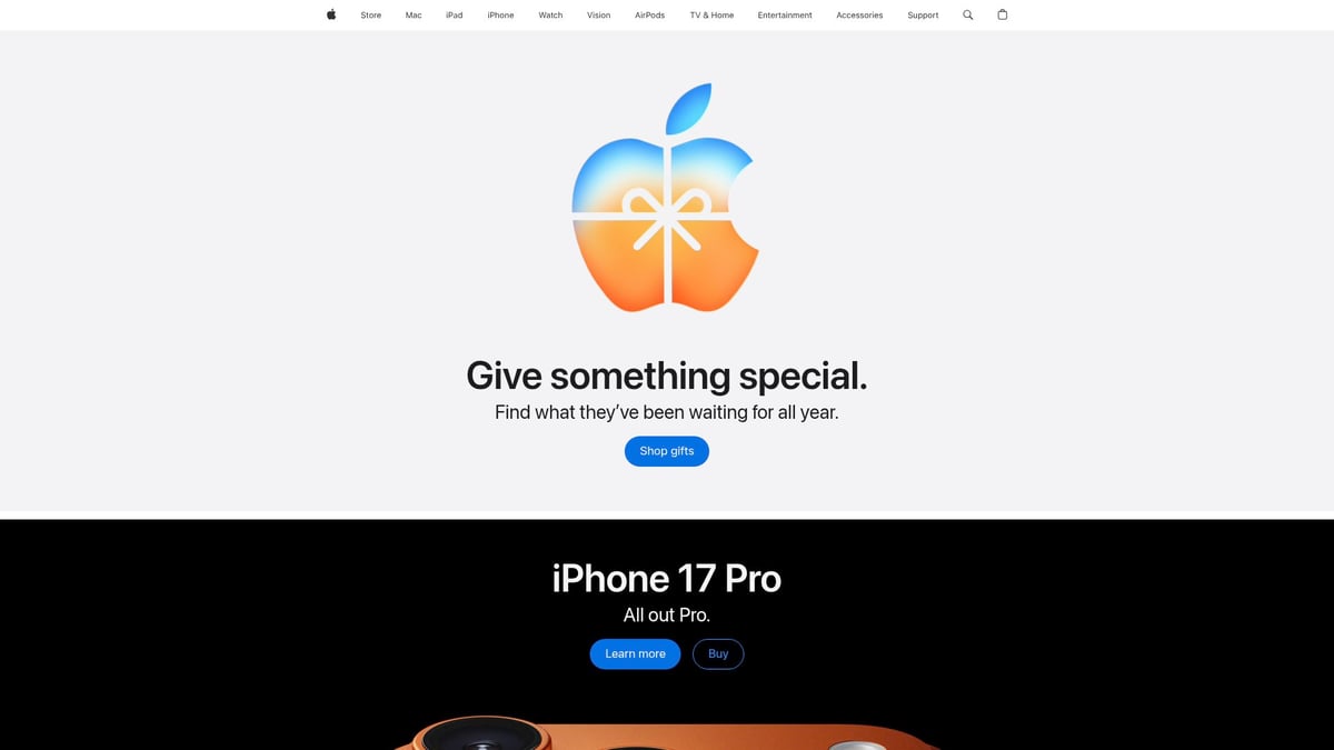 8 Must-See Top Companies Website Picks for 2025 - Apple