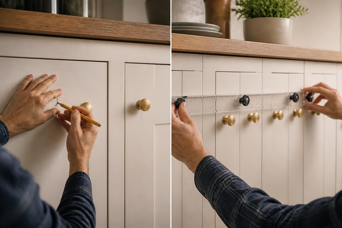 Cabinet hardware installation accuracy