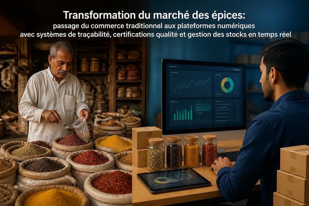 Évolution commerce épices digital