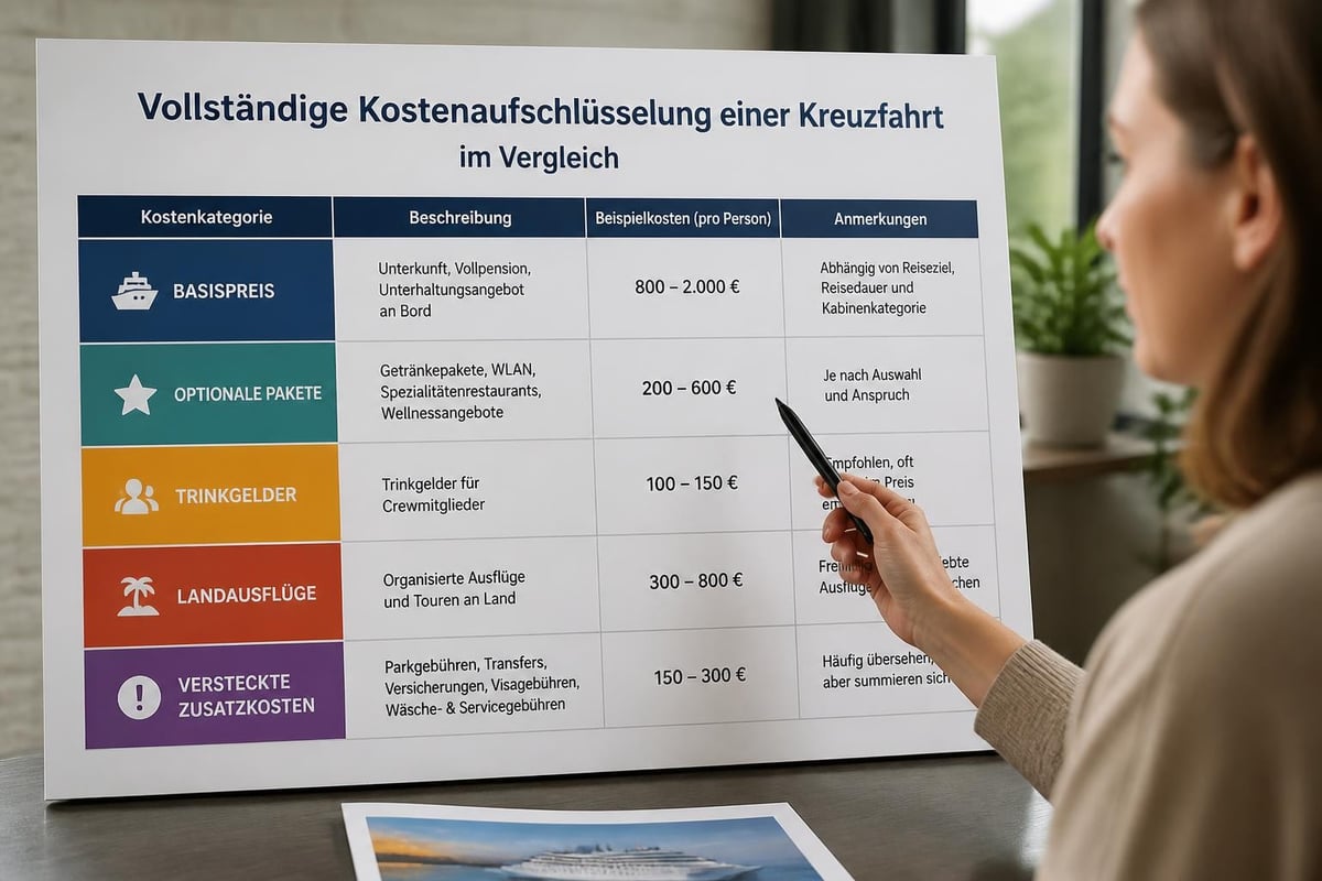 Kreuzfahrt-Kostenübersicht