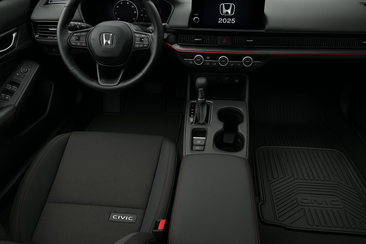 Materialien und Ausführungen bei Honda Civic Fußmatten 2025