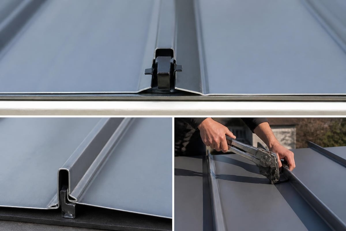 Standing seam connection process