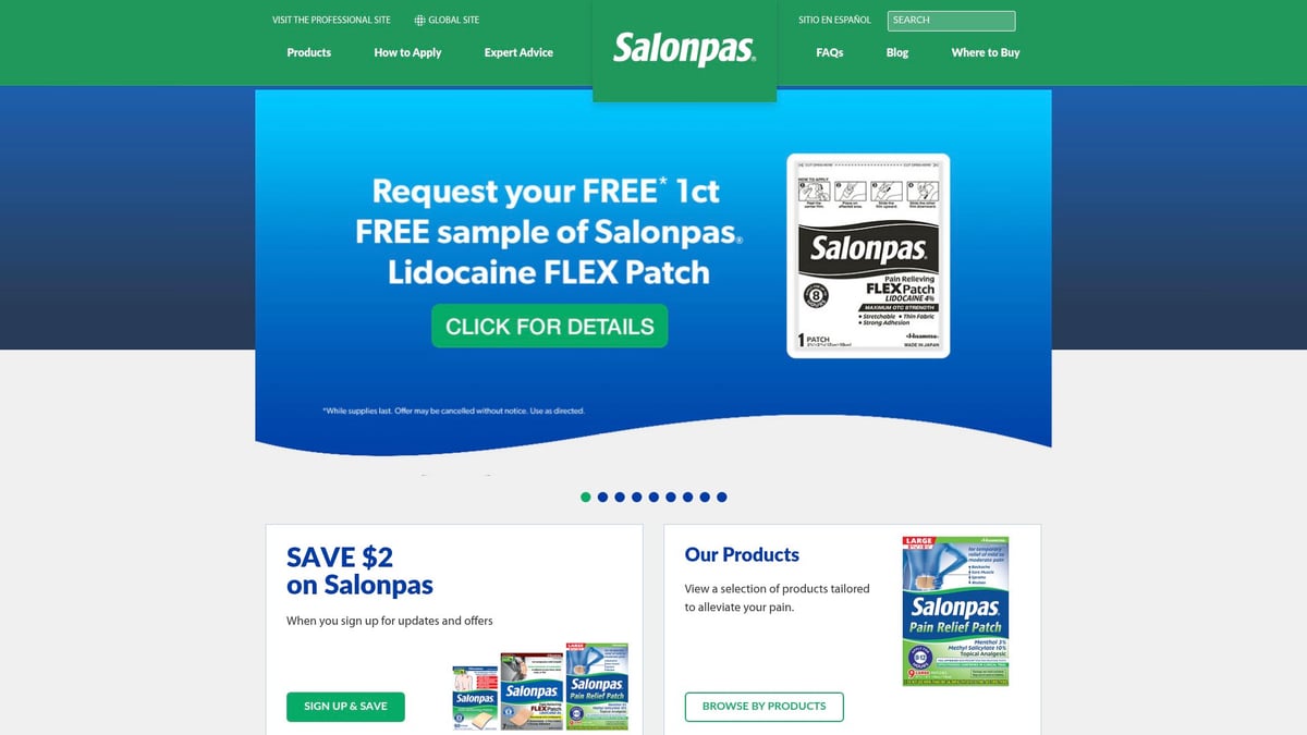 Top 7 Pain Relief Patches for Fast Comfort in 2026 - Salonpas Pain Relieving Patch