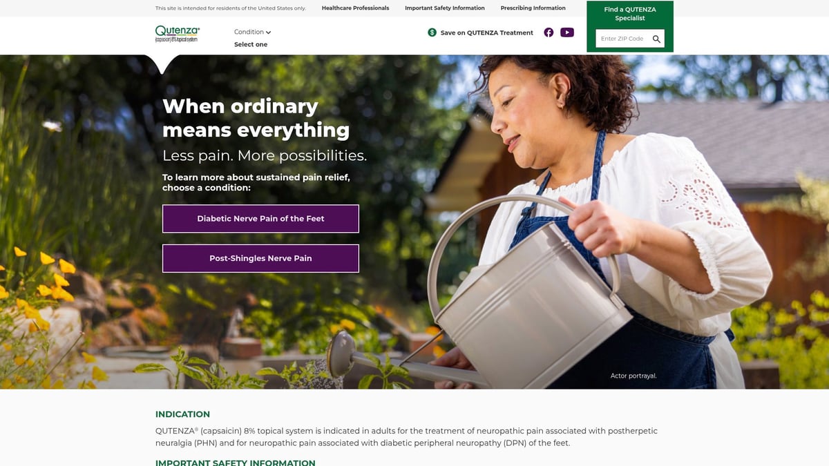 Top 7 Pain Relief Patches for Fast Comfort in 2026 - Qutenza 8% Capsaicin Patch