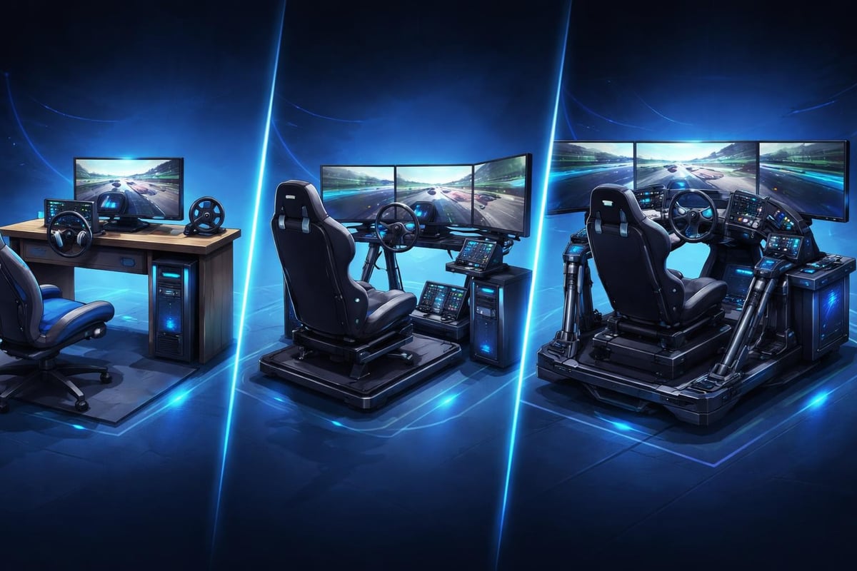 Sim racing setup progression