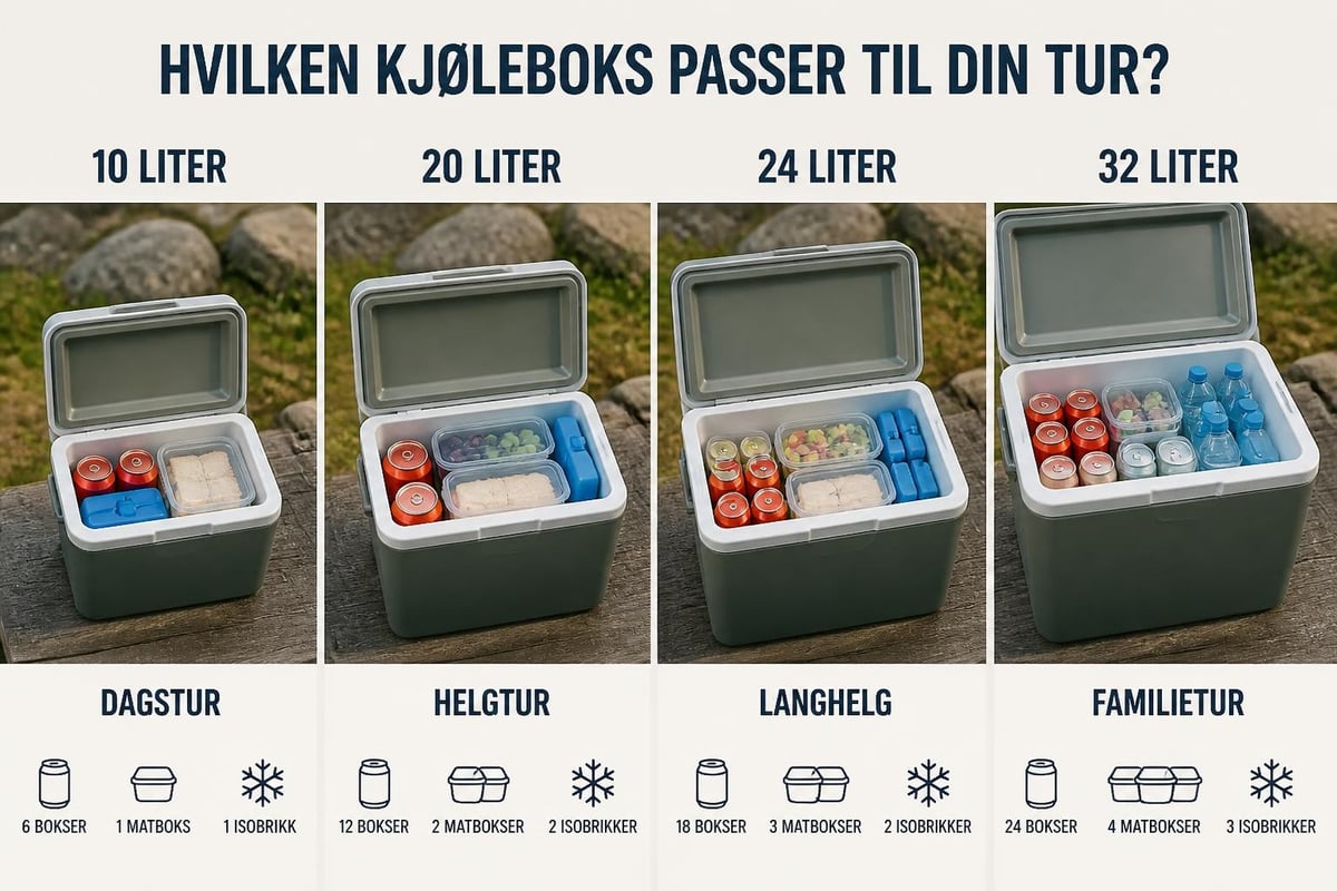 Cooler box size comparison