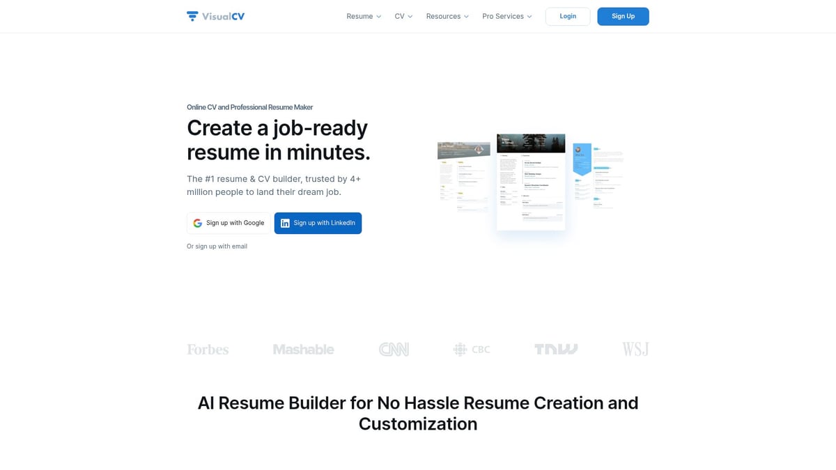9 Essential CV Platforms to Boost Your Career in 2026 - VisualCV