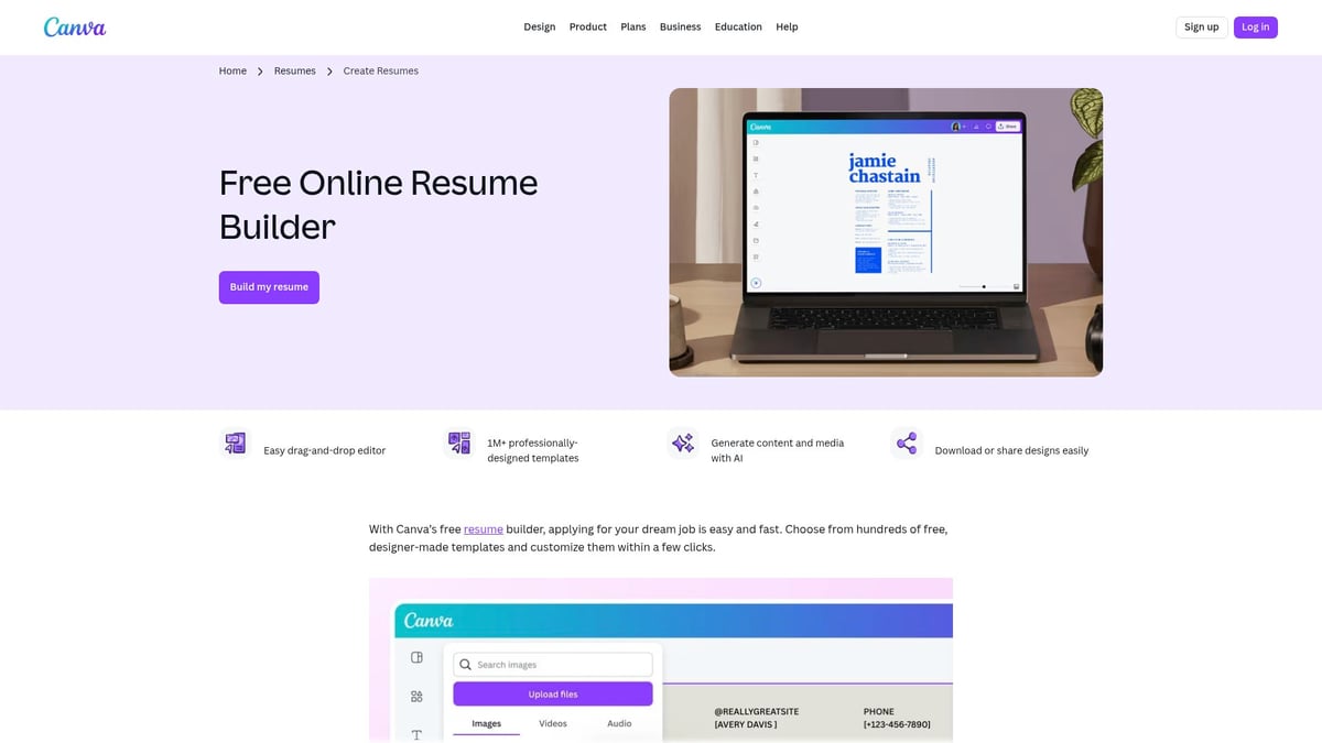 9 Essential CV Platforms to Boost Your Career in 2026 - Canva CV Builder