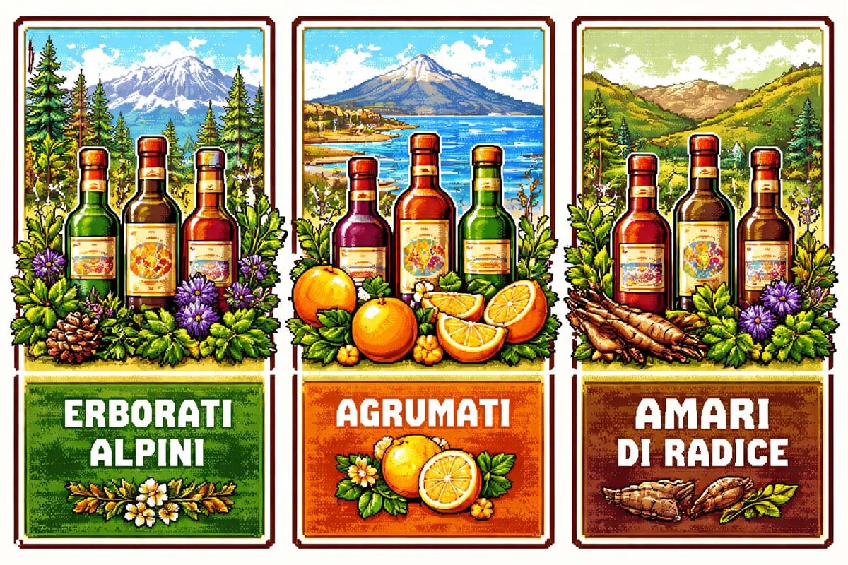 Varieties of Italian bitters