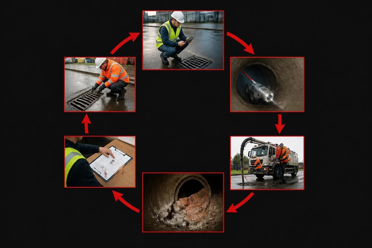 Drainage maintenance workflow