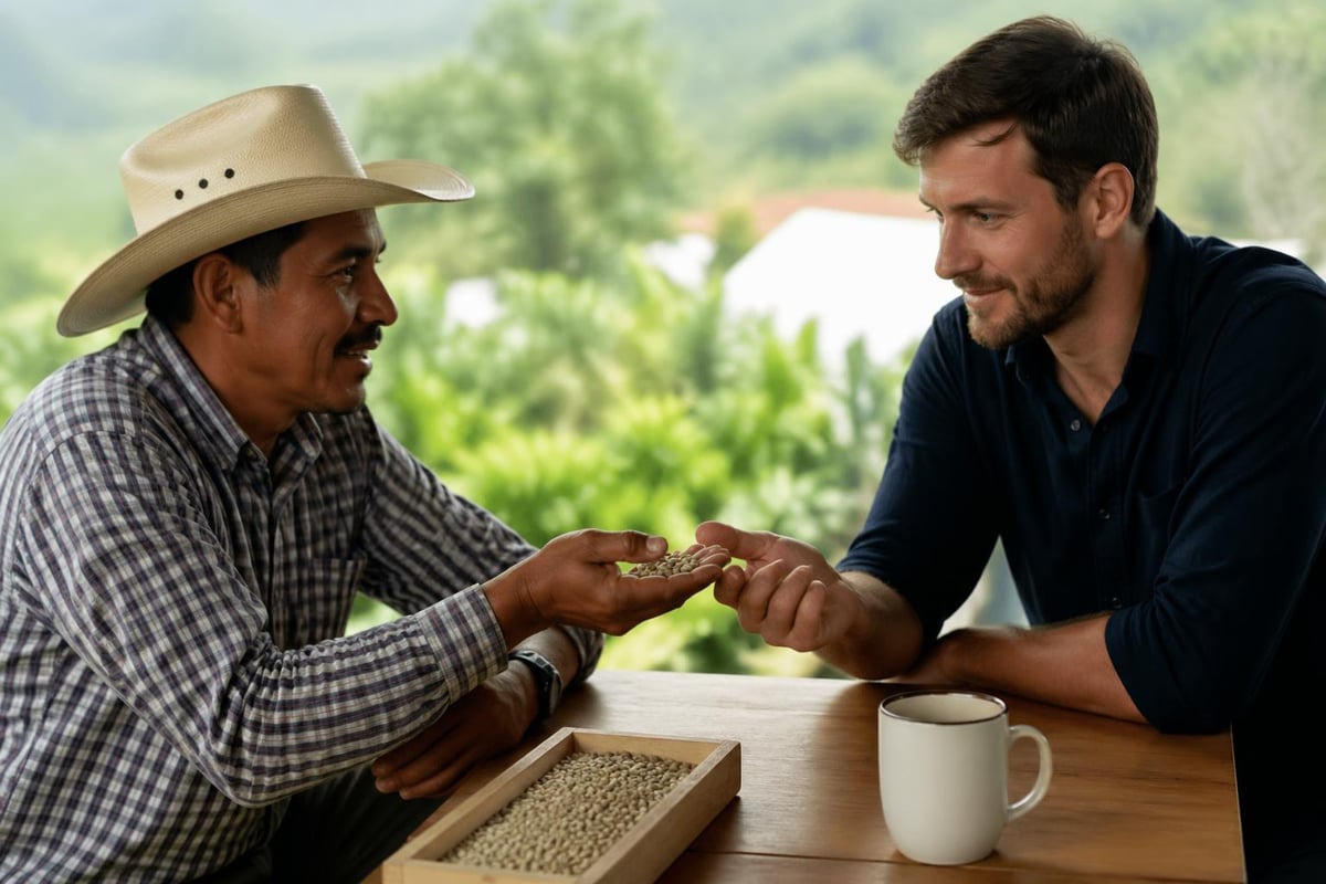 Direct trade coffee sourcing