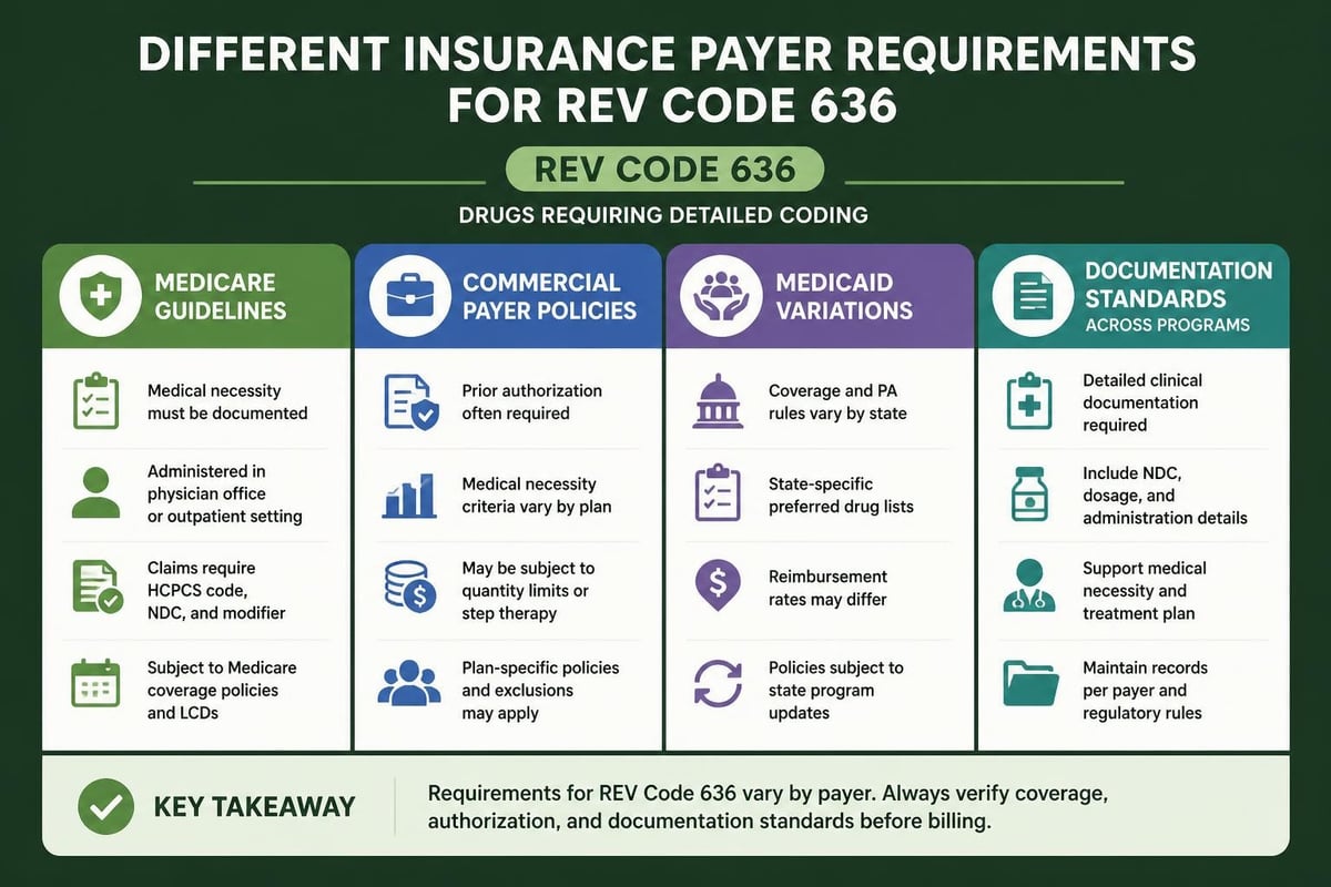 Payer requirements comparison