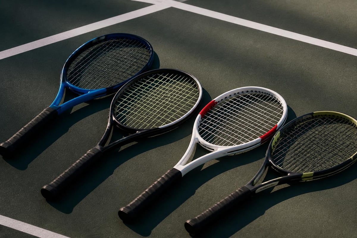Tennis racquet specifications comparison