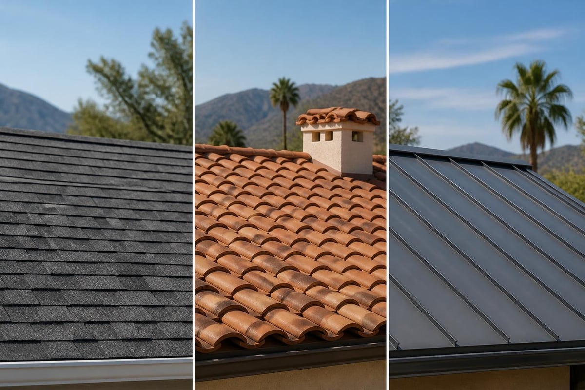 Roofing material selection