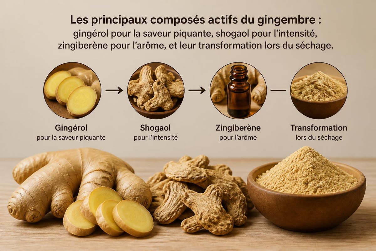 Composition chimique du gingembre