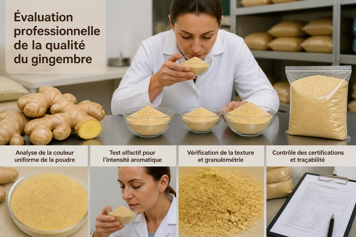 Critères qualité gingembre