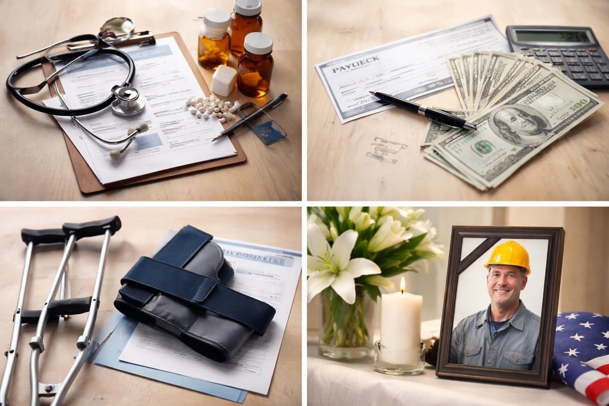 Workers compensation benefit categories