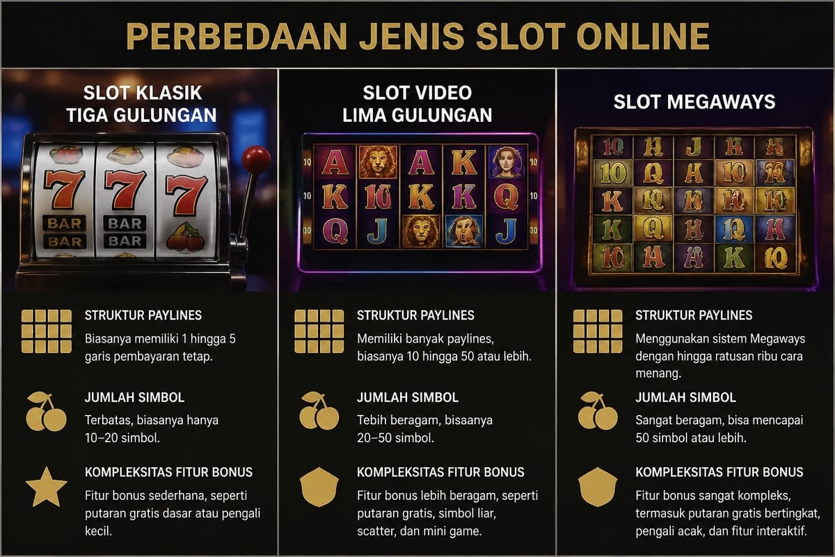 Perbandingan jenis slot