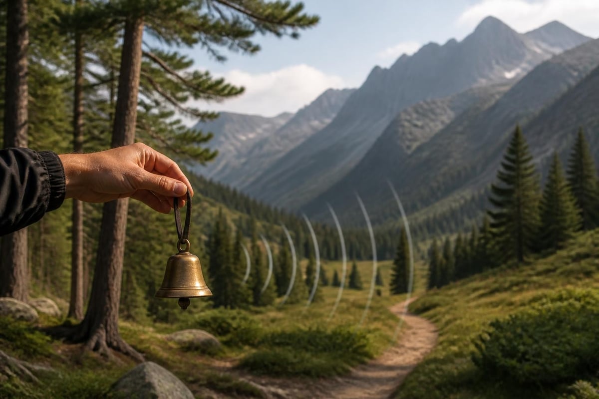 Camping bell sound propagation