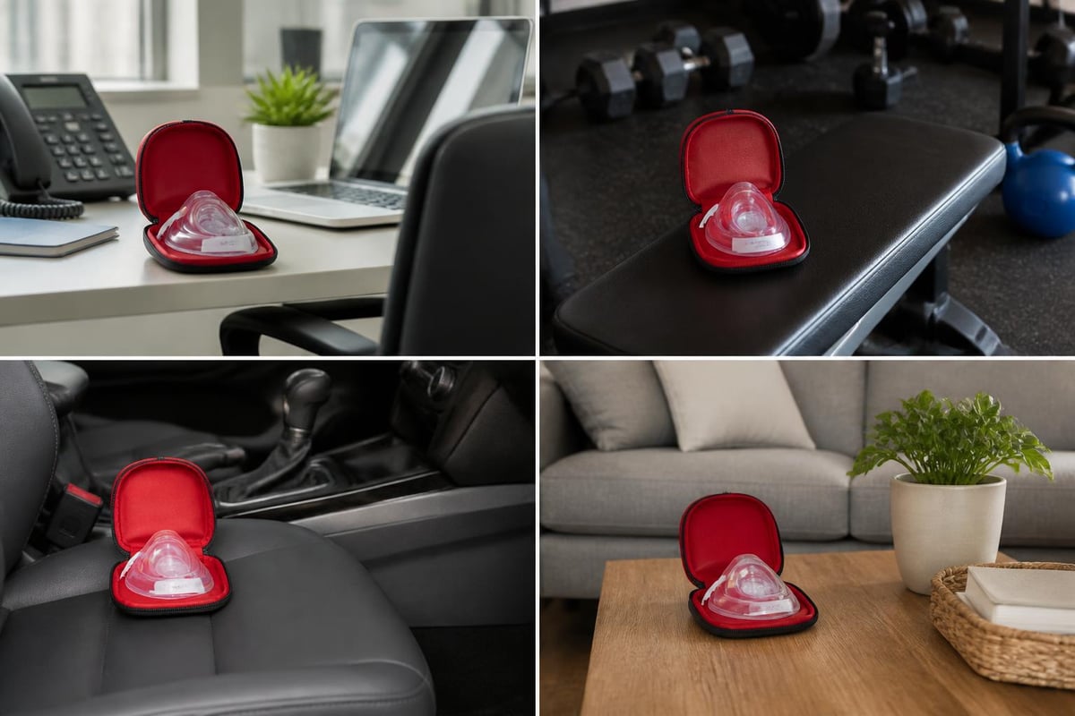 CPR mask kit placement strategy