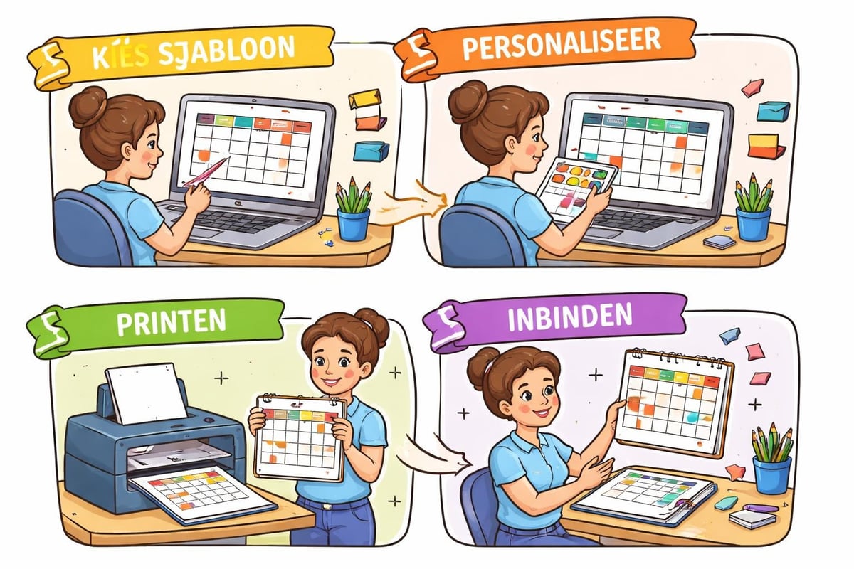 Printbare kalender workflow