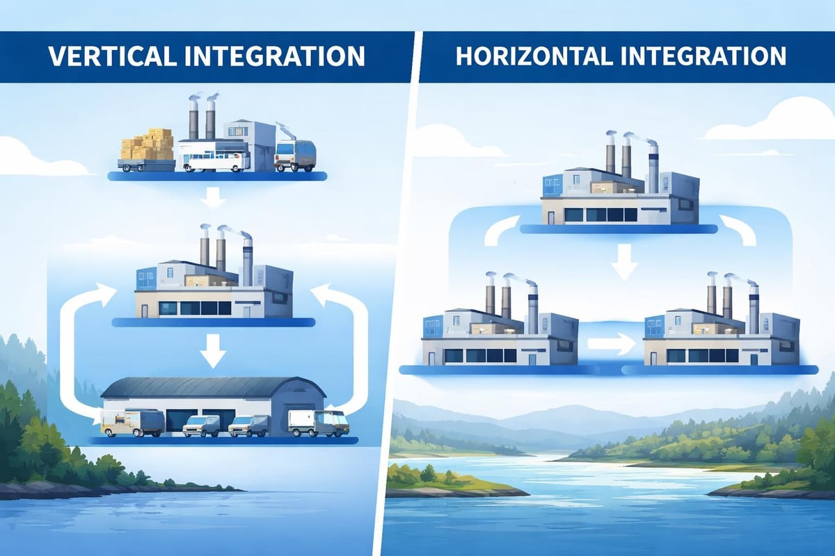 Vertical and horizontal merger strategies