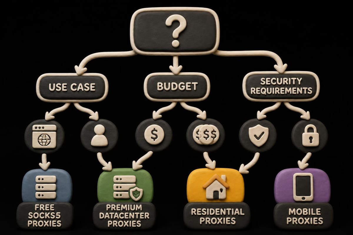 Decision framework for proxy selection