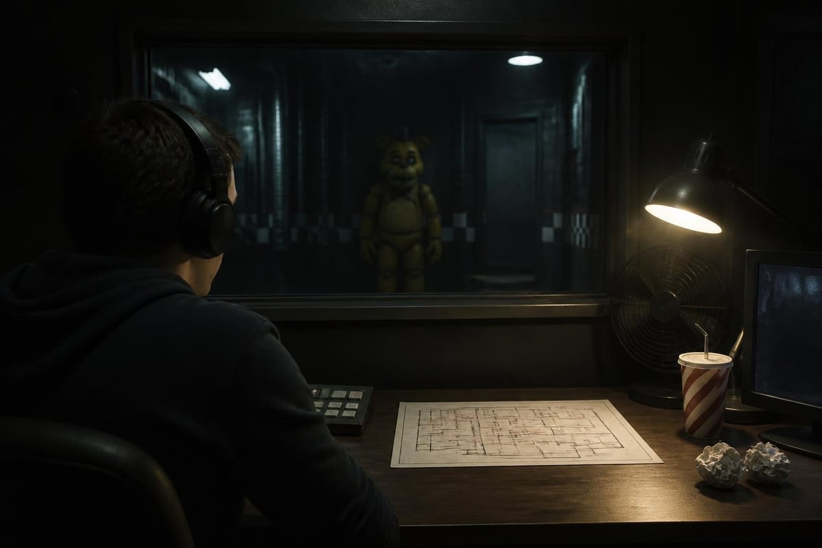FNAF 4 audio-based gameplay mechanics