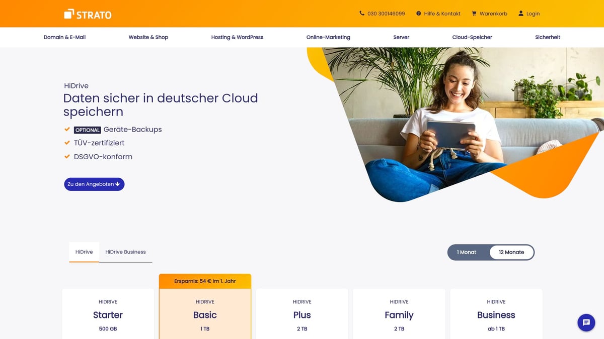 Cloud Vergleich 2026: Die 7 Top-Anbieter im Überblick - HiDrive by STRATO