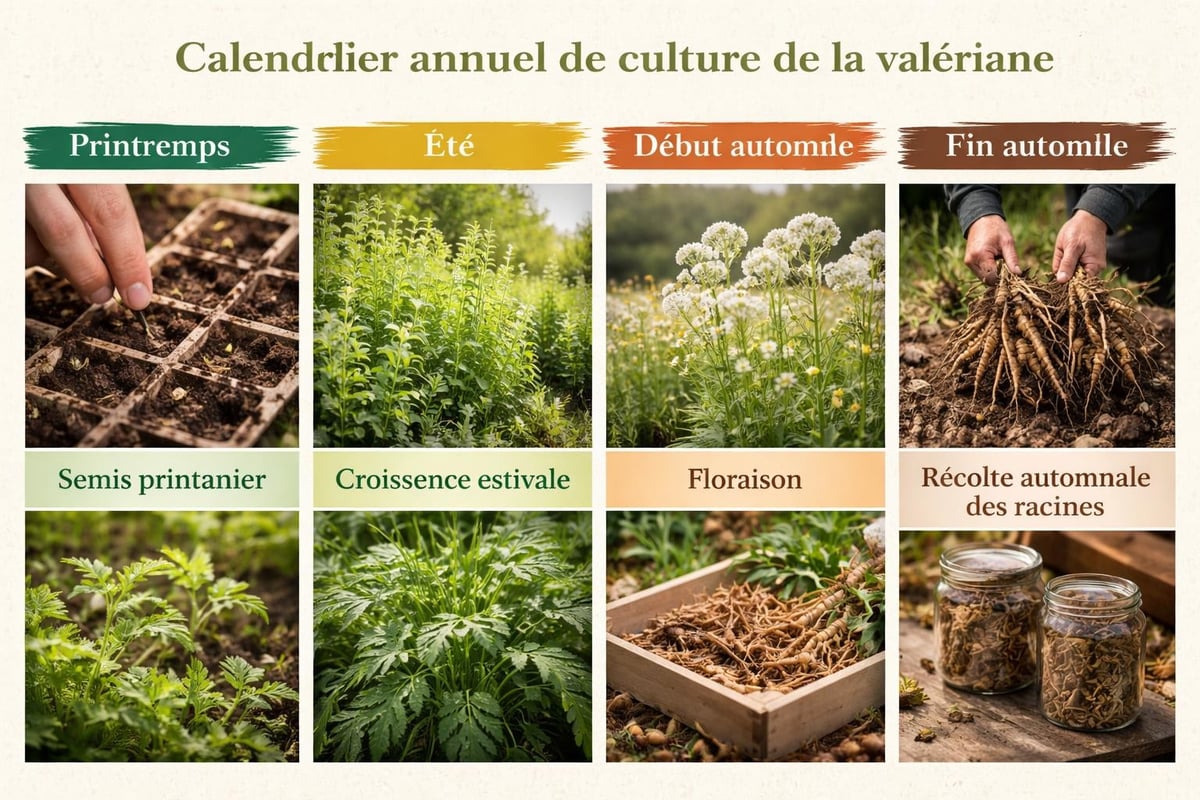 Cycle de culture de la valériane